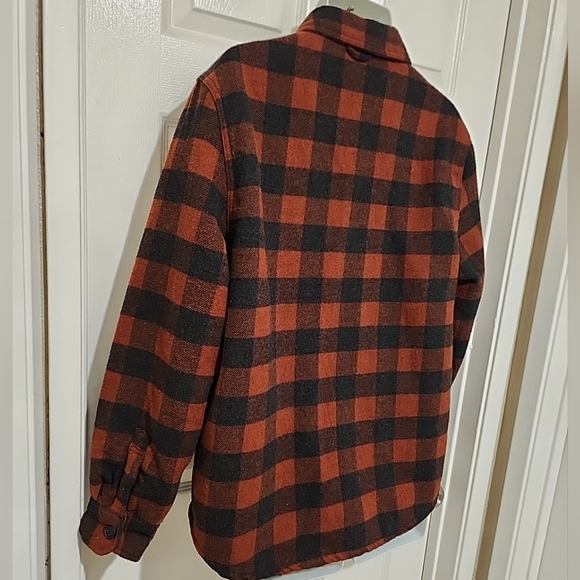 Jachs Men's Quilted Lined Plaid Flannel Button Shirt Size Medium - Picture 10 of 10